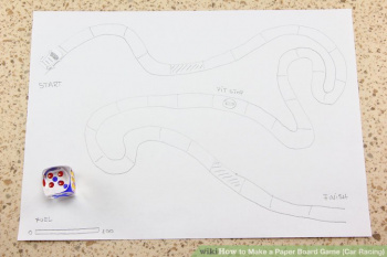نحوه ساخت یک صفحه بازی کاغذی (مسابقه اتومبیلرانی)